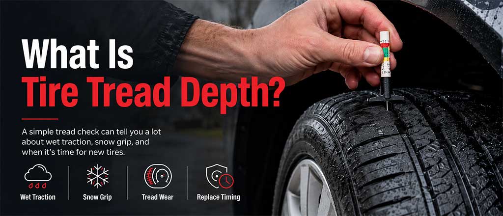 What is tire tread depth